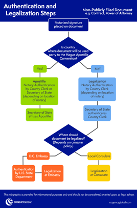 Document Authentication and Legalization Steps for Non-Publicly Filed Documents