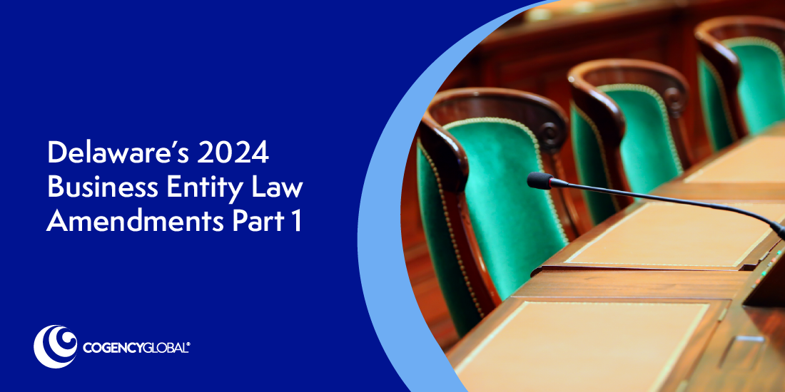 Delaware's 2024 Business Entity Law Amendments Part 1: Amendments to Partnerships, LLC and Statutory Trust Acts