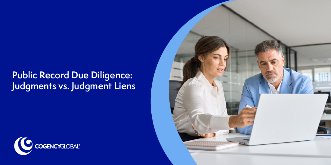 Public Record Due Diligence: Judgments vs. Judgment Liens